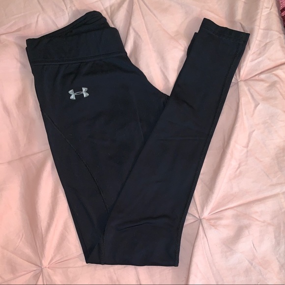 Under Armour Pants - Under Armour Black Cold-Gear Fitted Warm Leggings